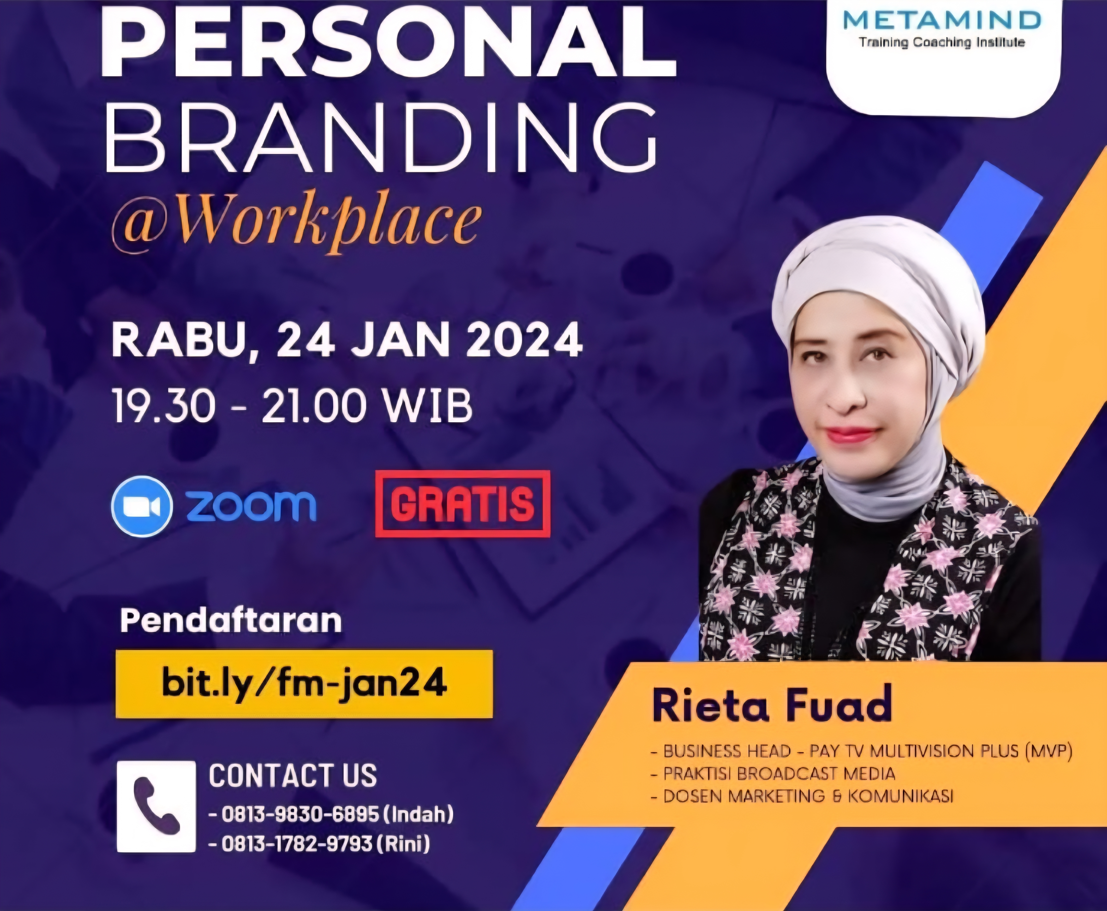 Poster Personal Branding Workplace